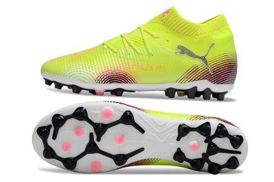 Puma Future 8 Ultimate MG Multi Ground Soccer Cleats - Yellow/Pink/Black