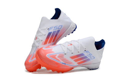 Adidas F50 Elite TF Artificial Turf Soccer Shoes - White/Red/Blue