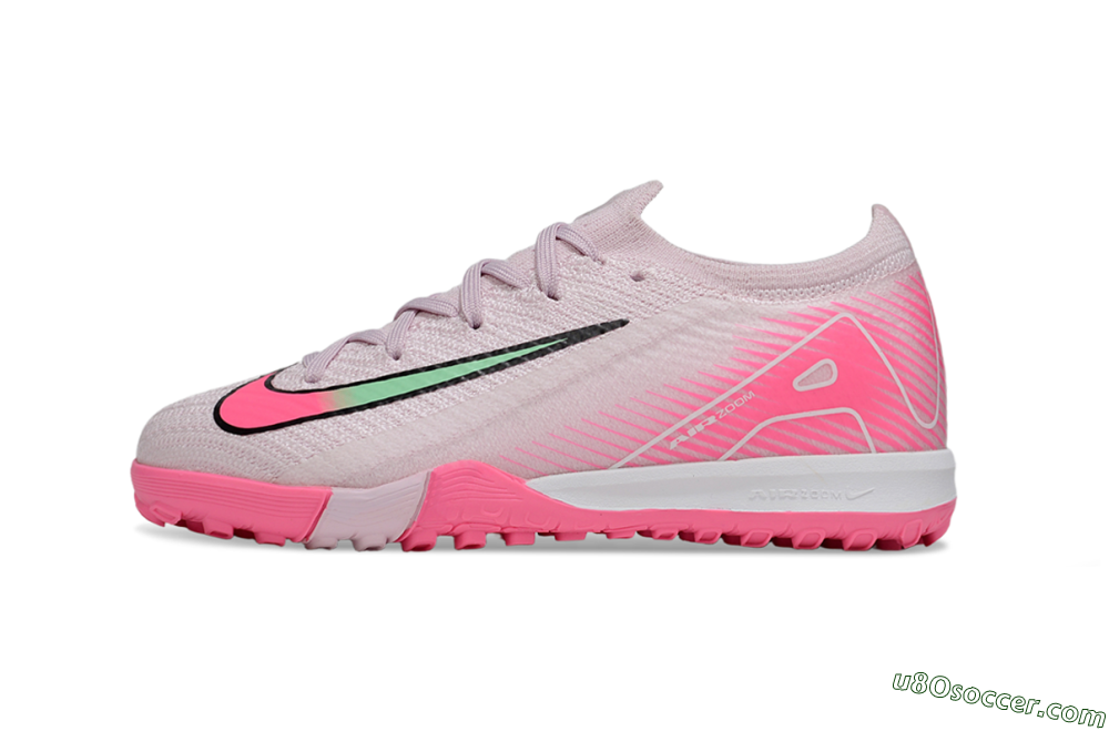 Nike Air Zoom Mercurial Vapor 16 Elite TF Artificial Turf Soccer Shoes - Pink/White/Black 2