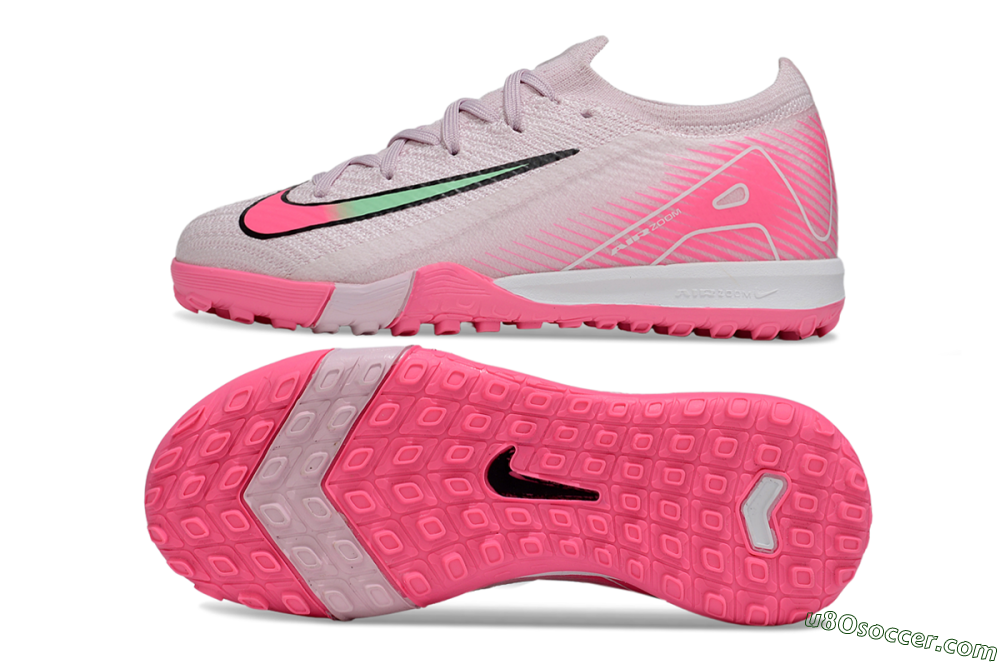 Nike Air Zoom Mercurial Vapor 16 Elite TF Artificial Turf Soccer Shoes - Pink/White/Black 0