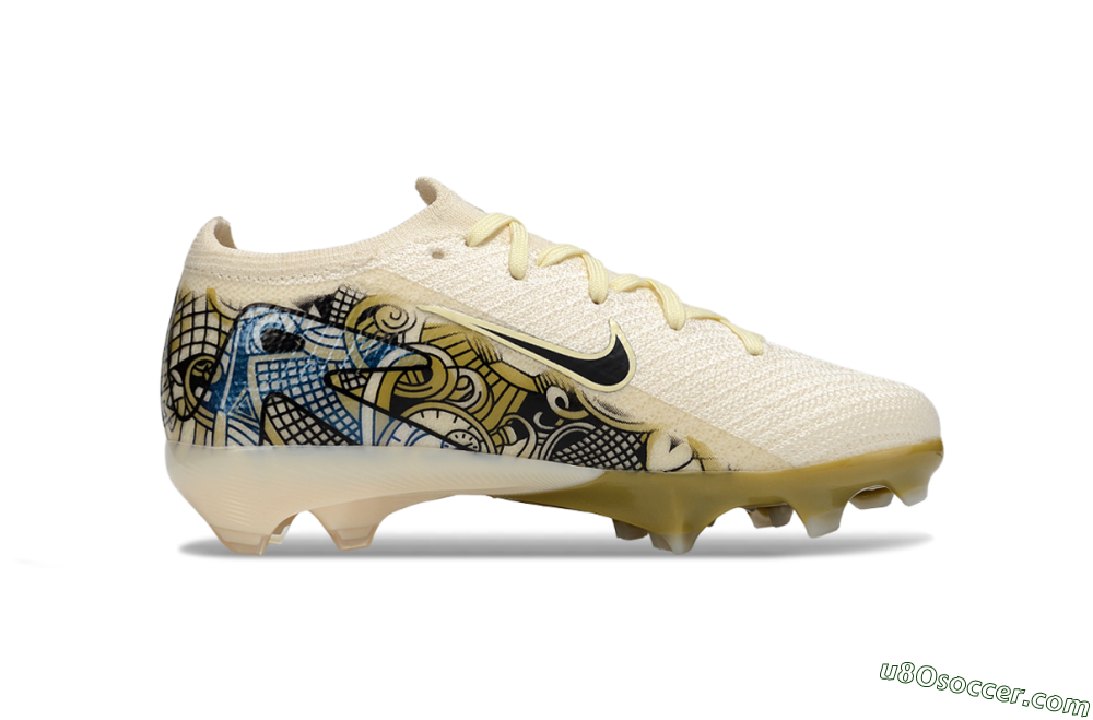 Nike Air Zoom Mercurial Vapor 16 Elite FG Firm Ground Soccer Cleats - Beige/Black/Brown 5
