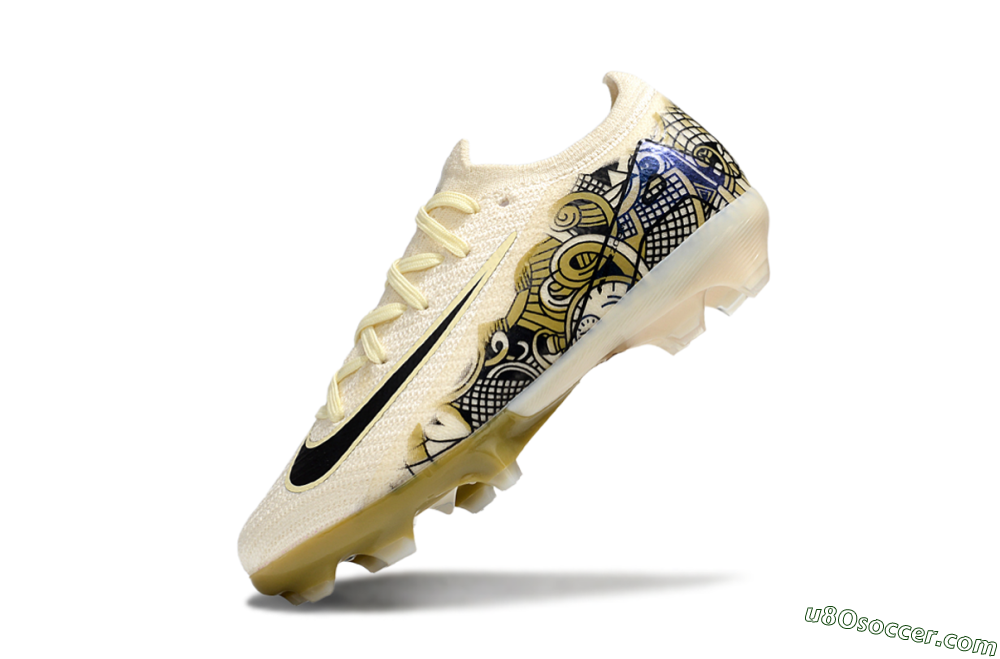 Nike Air Zoom Mercurial Vapor 16 Elite FG Firm Ground Soccer Cleats - Beige/Black/Brown 4