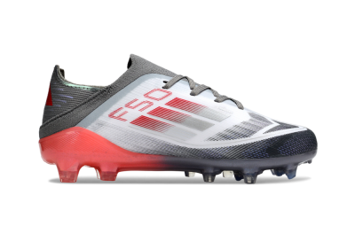 Adidas F50 Elite FG Firm Ground Soccer Cleats - White/Silver/Red