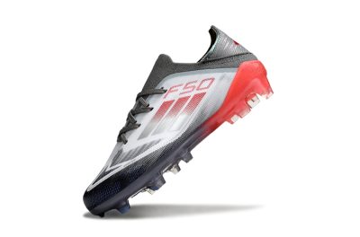 Adidas F50 Elite FG Firm Ground Soccer Cleats - White/Silver/Red