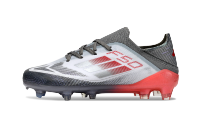 Adidas F50 Elite FG Firm Ground Soccer Cleats - White/Silver/Red