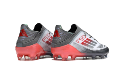 Adidas F50 Elite FG Firm Ground Soccer Cleats - White/Silver/Red
