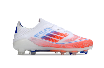 Adidas F50 Elite FG Firm Ground Soccer Cleats - White/Red/Blue