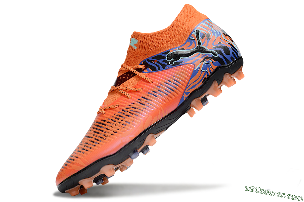 Puma Future 8 Ultimate MG Multi Ground Soccer Cleats - Red/Blue/Black 5