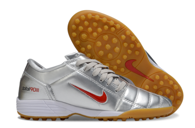 Nike Total 90 III TF Artificial Turf Soccer Shoes - Silver/Red/White