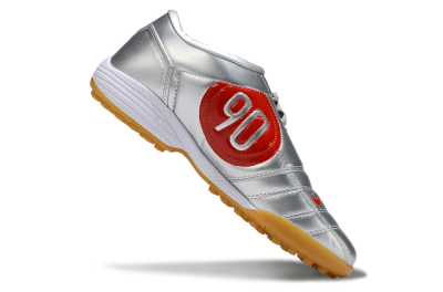 Nike Total 90 III TF Artificial Turf Soccer Shoes - Silver/Red/White