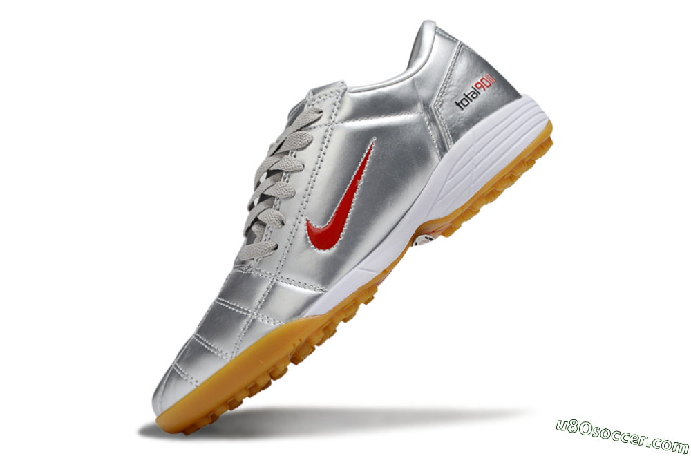 Nike Total 90 III TF Artificial Turf Soccer Shoes - Silver/Red/White 5