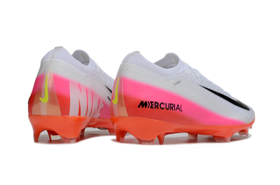 Nike Air Zoom Mercurial Vapor 16 Elite FG Firm Ground Soccer Cleats - White/Black/Pink
