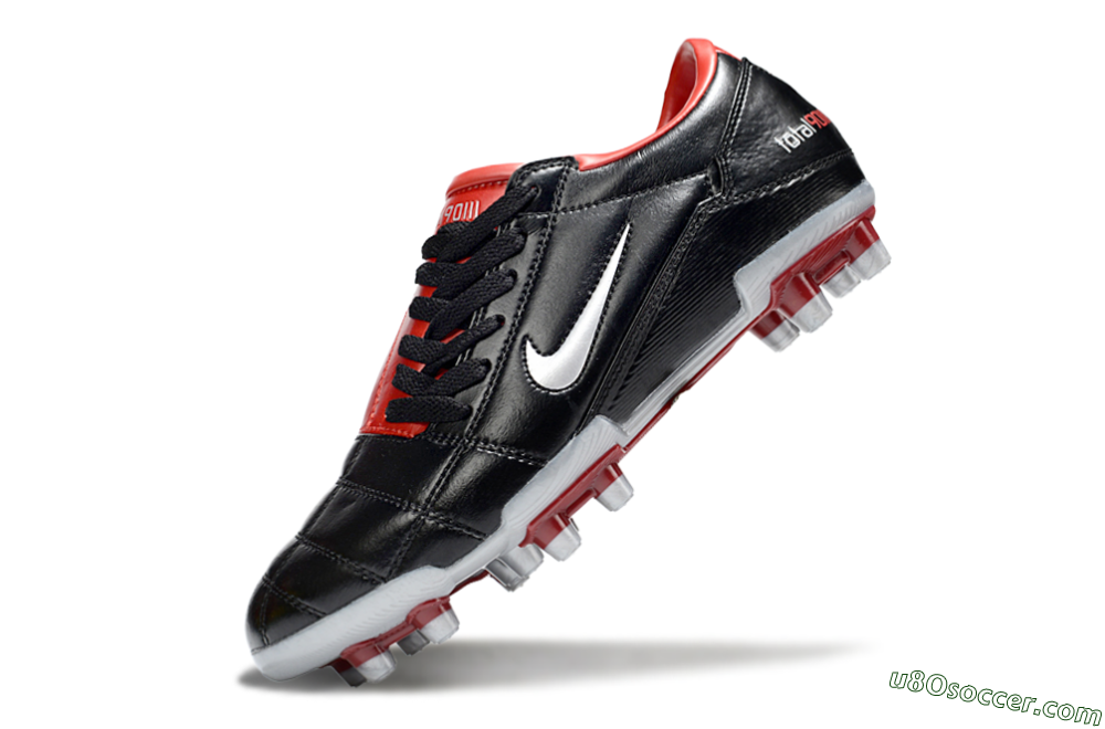 Nike Total 90 III FG Firm Ground Soccer Cleats - Black/Red/White 5