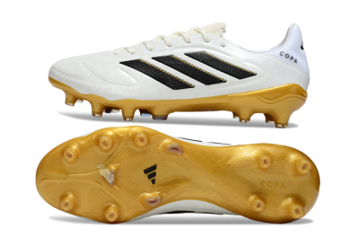Adidas Copa Pure 3 Elite FG Firm Ground Soccer Cleats - White/Black/Gold
