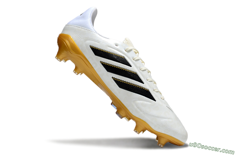 Adidas Copa Pure 3 Elite FG Firm Ground Soccer Cleats - White/Black/Gold 4