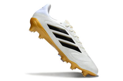 Adidas Copa Pure 3 Elite FG Firm Ground Soccer Cleats - White/Black/Gold