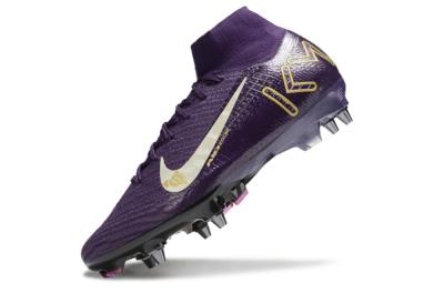 Nike Air Zoom Mercurial Superfly 10 Elite SG Soft Ground Soccer Cleats - Purple/White/Gold