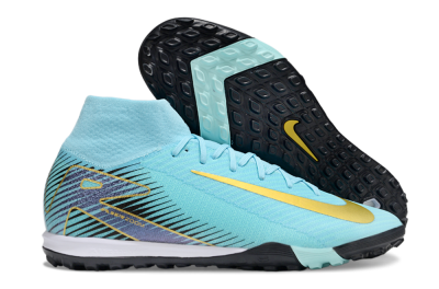 Nike Air Zoom Mercurial Superfly 10 Elite TF Artificial Turf Soccer Shoes - Jade/Gold/Black