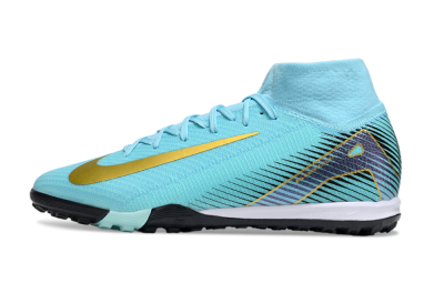 Nike Air Zoom Mercurial Superfly 10 Elite TF Artificial Turf Soccer Shoes - Jade/Gold/Black
