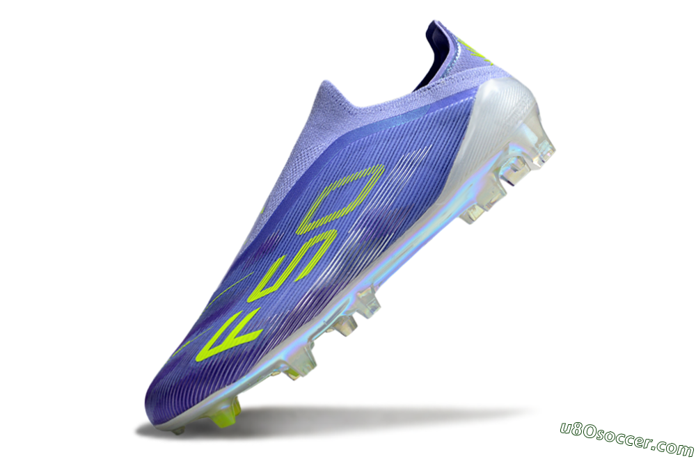 Adidas F50 Elite Laceless FG Firm Ground Soccer Cleats - Purple/Yellow/White 5