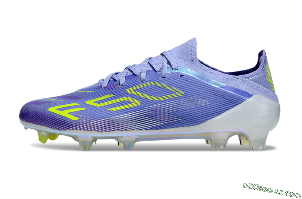 Adidas F50 Elite FG Firm Ground Soccer Cleats - Purple/Yellow/White 2