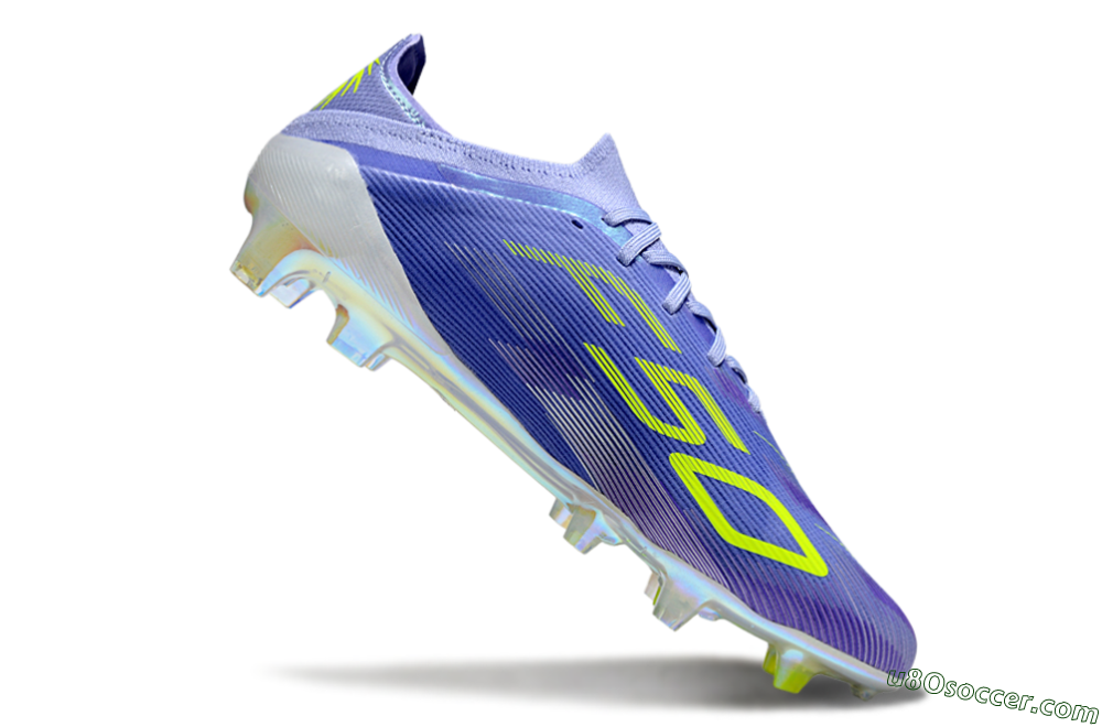 Adidas F50 Elite FG Firm Ground Soccer Cleats - Purple/Yellow/White 4