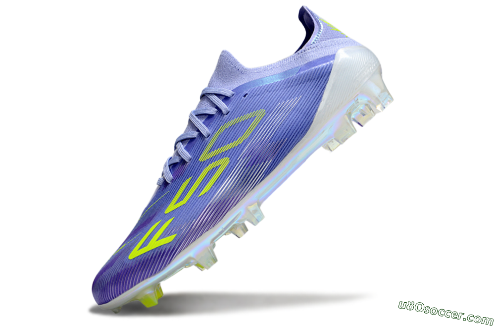 Adidas F50 Elite FG Firm Ground Soccer Cleats - Purple/Yellow/White 5