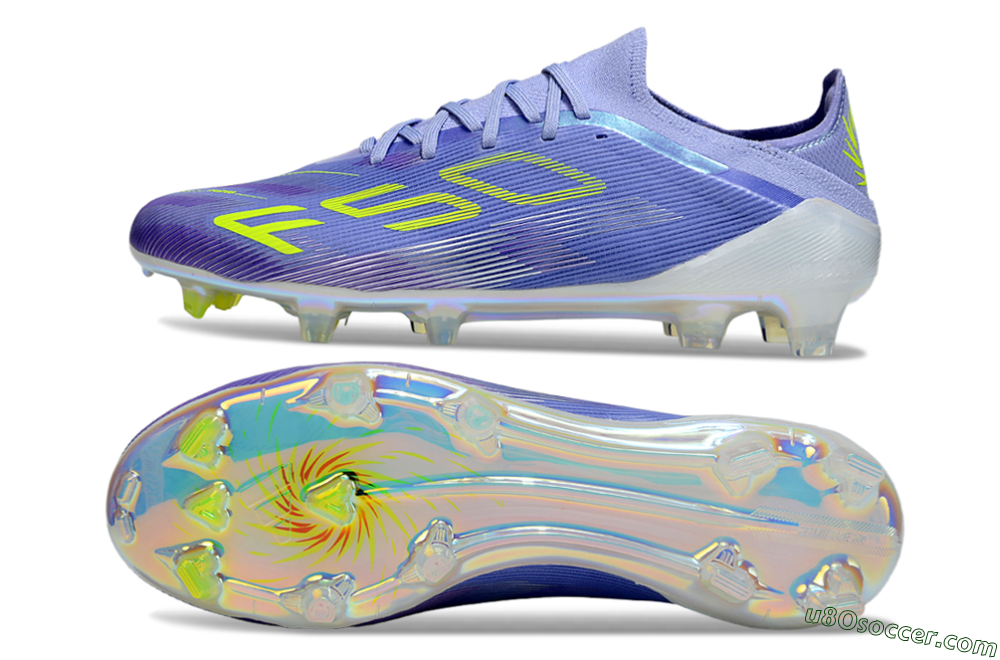 Adidas F50 Elite FG Firm Ground Soccer Cleats - Purple/Yellow/White 0