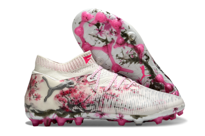 Puma Future 8 Ultimate MG Multi Ground Soccer Cleats - White/Black/Red