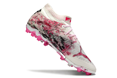 Puma Future 8 Ultimate MG Multi Ground Soccer Cleats - White/Black/Red
