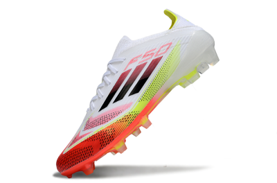 Adidas F50 Elite FG Firm Ground Soccer Cleats - White/Red/Yellow