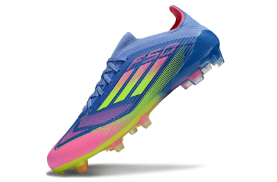 Adidas F50 Elite FG Firm Ground Soccer Cleats - Blue/Yellow/Pink