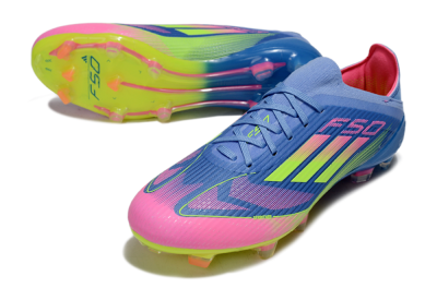 Adidas F50 Elite FG Firm Ground Soccer Cleats - Blue/Yellow/Pink
