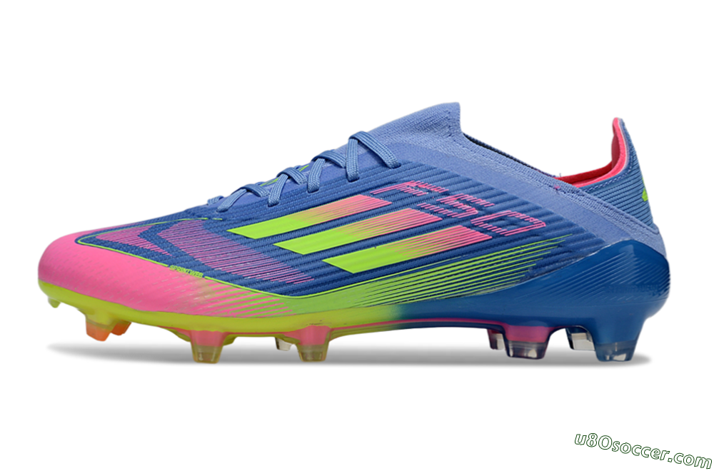 Adidas F50 Elite FG Firm Ground Soccer Cleats - Blue/Yellow/Pink 2