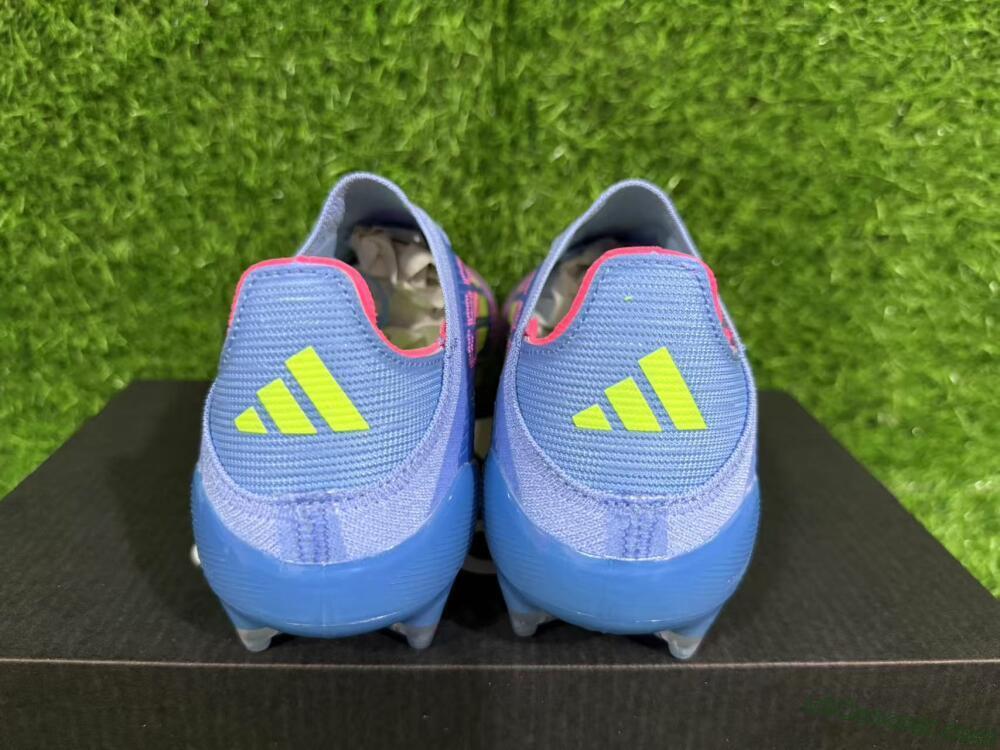 Adidas F50 Elite FG Firm Ground Soccer Cleats - Blue/Yellow/Pink