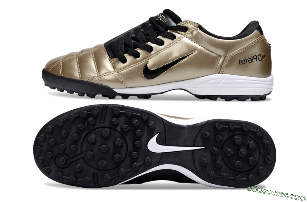 Nike Total 90 III TF Artificial Turf Soccer Shoes - Gold/Black/White 0