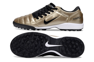 Nike Total 90 III TF Artificial Turf Soccer Shoes - Gold/Black/White