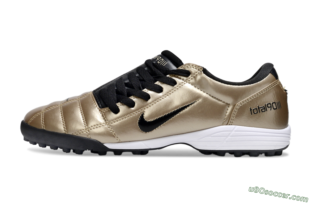 Nike Total 90 III TF Artificial Turf Soccer Shoes - Gold/Black/White 2