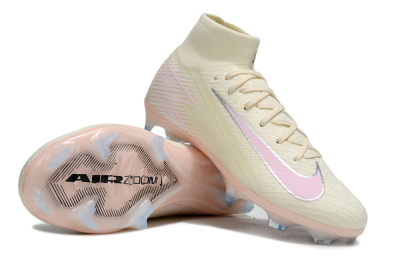 Nike Air Zoom Mercurial Superfly 10 Elite FG Firm Ground Soccer Cleats - Yellow/Pink/Silver