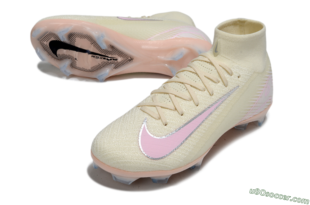Nike Air Zoom Mercurial Superfly 10 Elite FG Firm Ground Soccer Cleats - Yellow/Pink/Silver 3