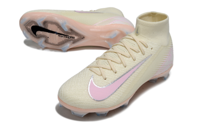 Nike Air Zoom Mercurial Superfly 10 Elite FG Firm Ground Soccer Cleats - Yellow/Pink/Silver