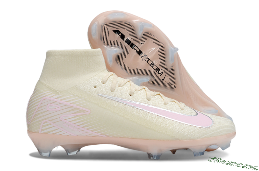 Nike Air Zoom Mercurial Superfly 10 Elite FG Firm Ground Soccer Cleats - Yellow/Pink/Silver 1