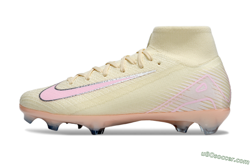 Nike Air Zoom Mercurial Superfly 10 Elite FG Firm Ground Soccer Cleats - Yellow/Pink/Silver 2