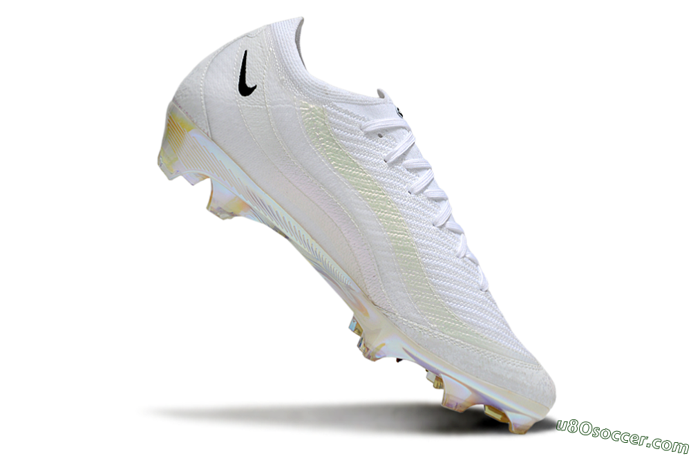Nike Air Zoom Mercurial Vapor 16 Elite FG Firm Ground Soccer Cleats - White/Black/Gold 4