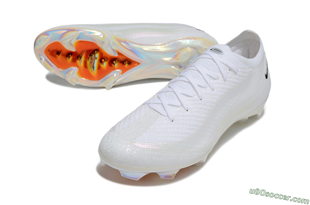 Nike Air Zoom Mercurial Vapor 16 Elite FG Firm Ground Soccer Cleats - White/Black/Gold 3