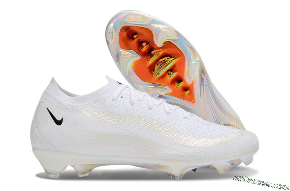 Nike Air Zoom Mercurial Vapor 16 Elite FG Firm Ground Soccer Cleats - White/Black/Gold 1