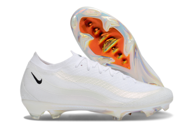 Nike Air Zoom Mercurial Vapor 16 Elite FG Firm Ground Soccer Cleats - White/Black/Gold