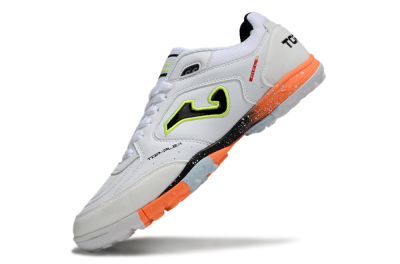 Joma Top Flex TF Artificial Turf Soccer Shoes - White/Black/Yellow