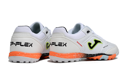 Joma Top Flex TF Artificial Turf Soccer Shoes - White/Black/Yellow