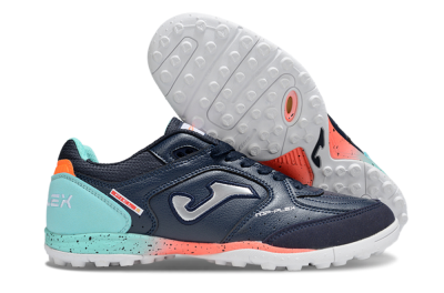 Joma Top Flex TF Artificial Turf Soccer Shoes - Blue/Silver/Jade